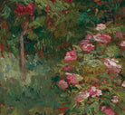 Gustave Caillebotte Fine Art Print : Flower bed, Petit Gennevilliers garden