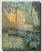 Henri Le Sidaner Fine Art Print, Matin doré
