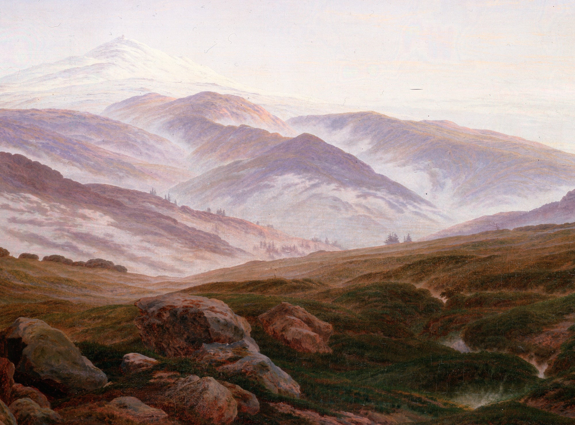 Caspar David Friedrich Fine Art Print, Memories of the Giant Mountains
