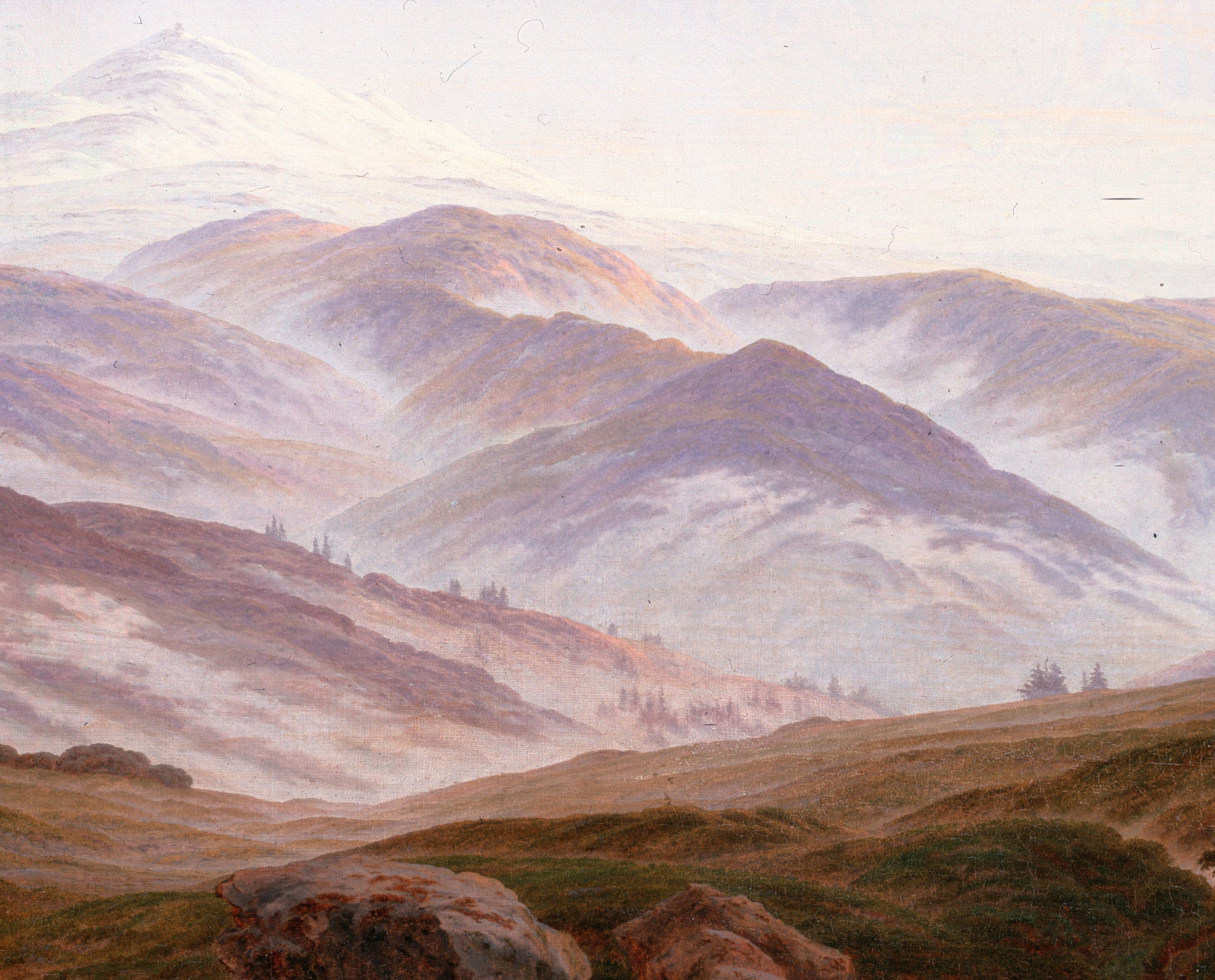 Caspar David Friedrich Fine Art Print, Memories of the Giant Mountains