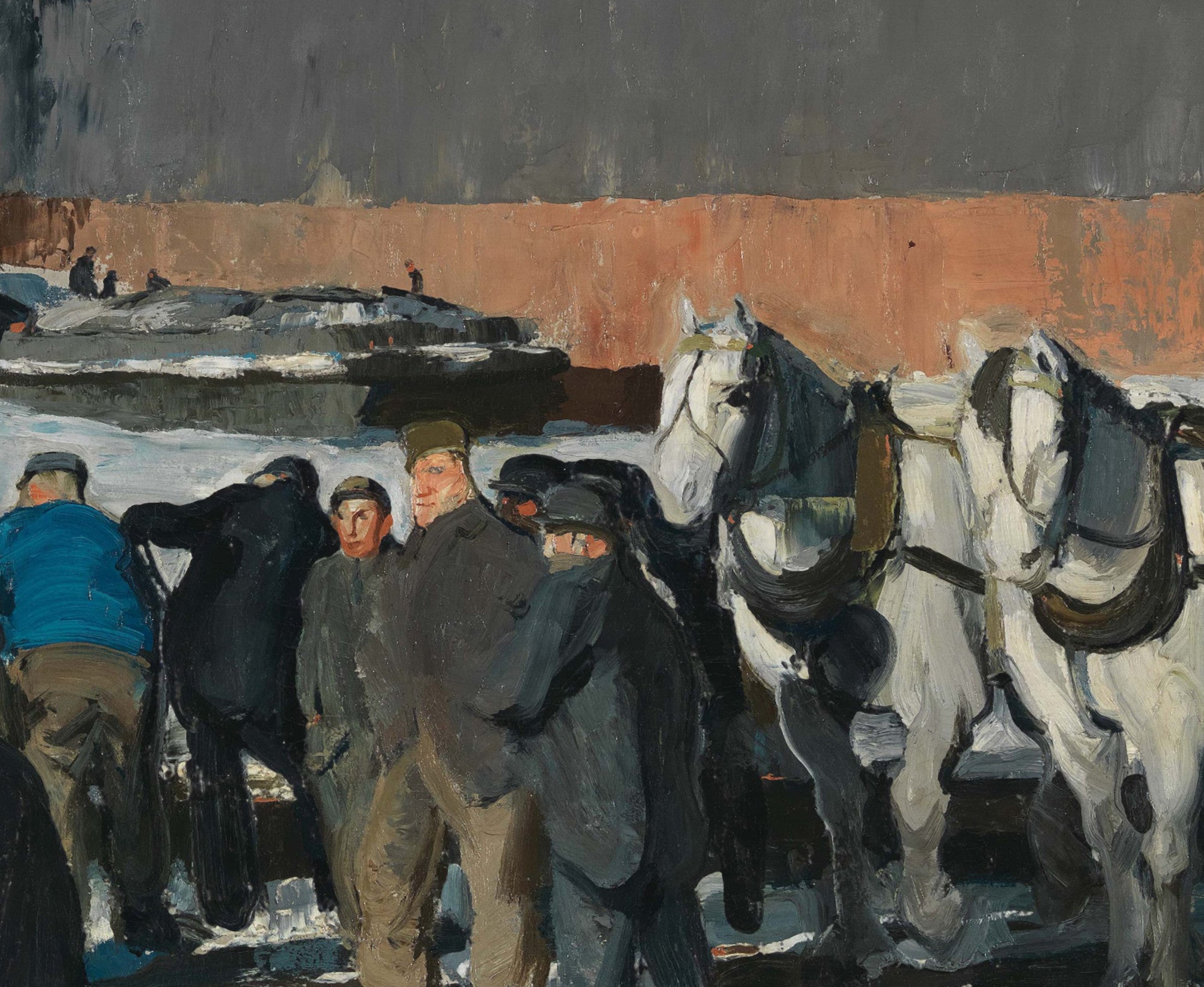 George Bellows Fine Art Print, Men of the Docks