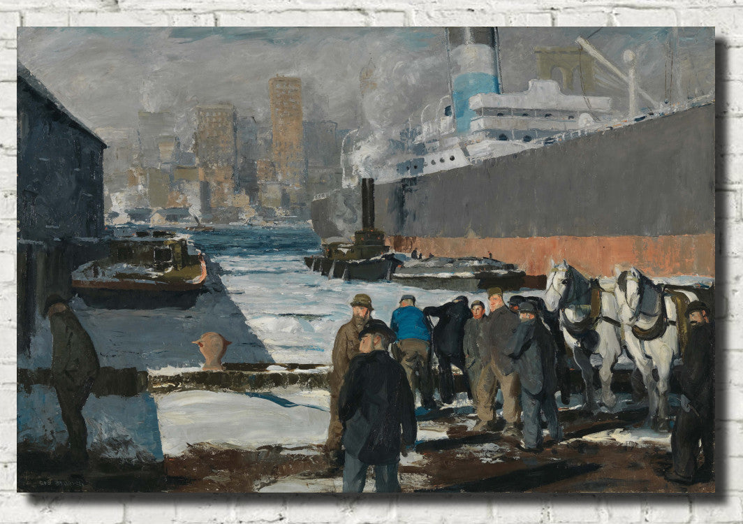 George Bellows Fine Art Print, Men of the Docks