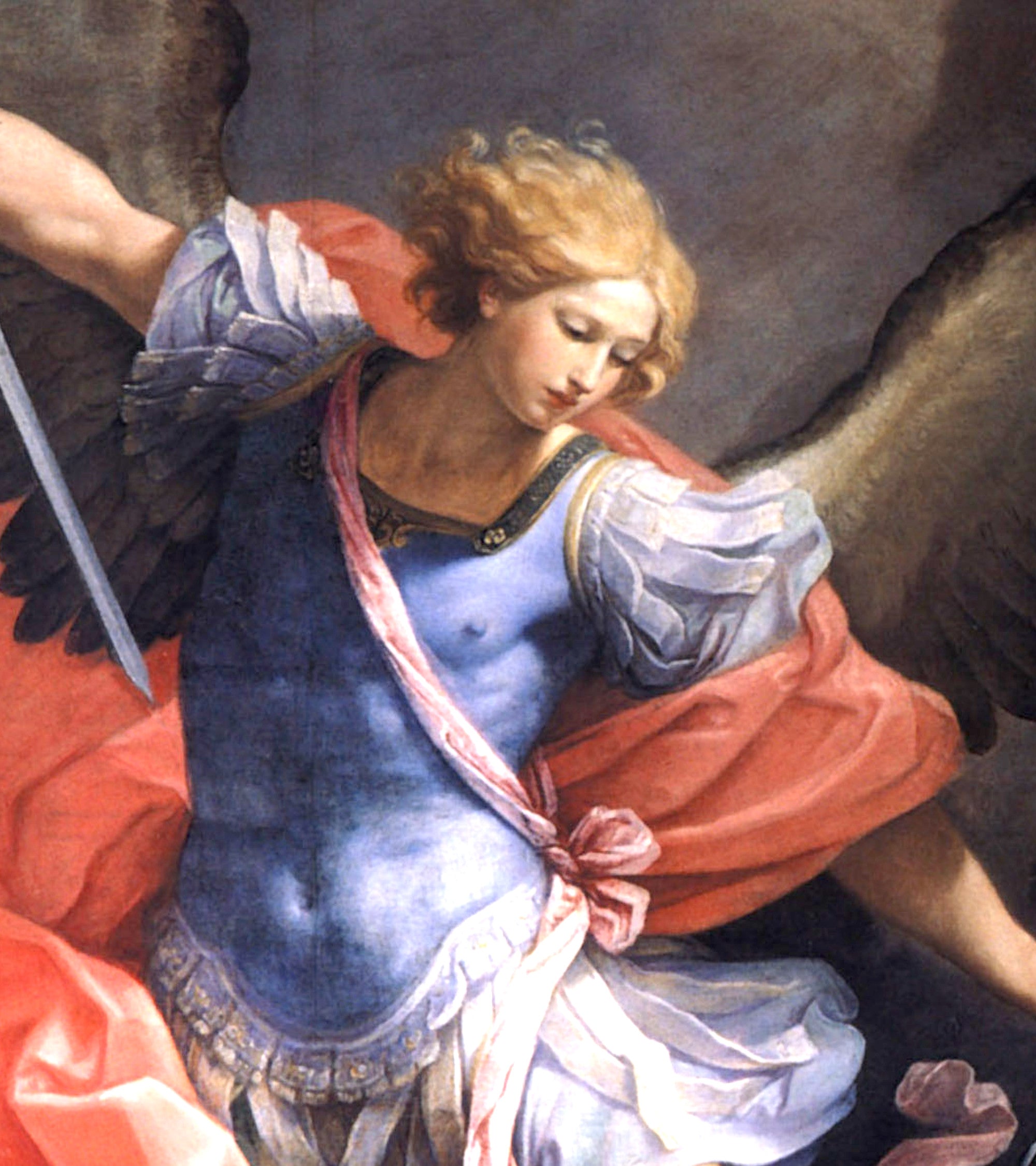 Guido Reni Fine Art Figure Print : Michael Defeats Satan