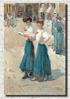 Isaac Israëls Fine Art Print, Midinettes on the Place Vendome, Paris