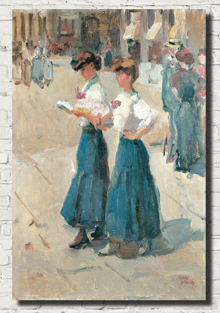 Isaac Israëls Fine Art Print, Midinettes on the Place Vendome, Paris