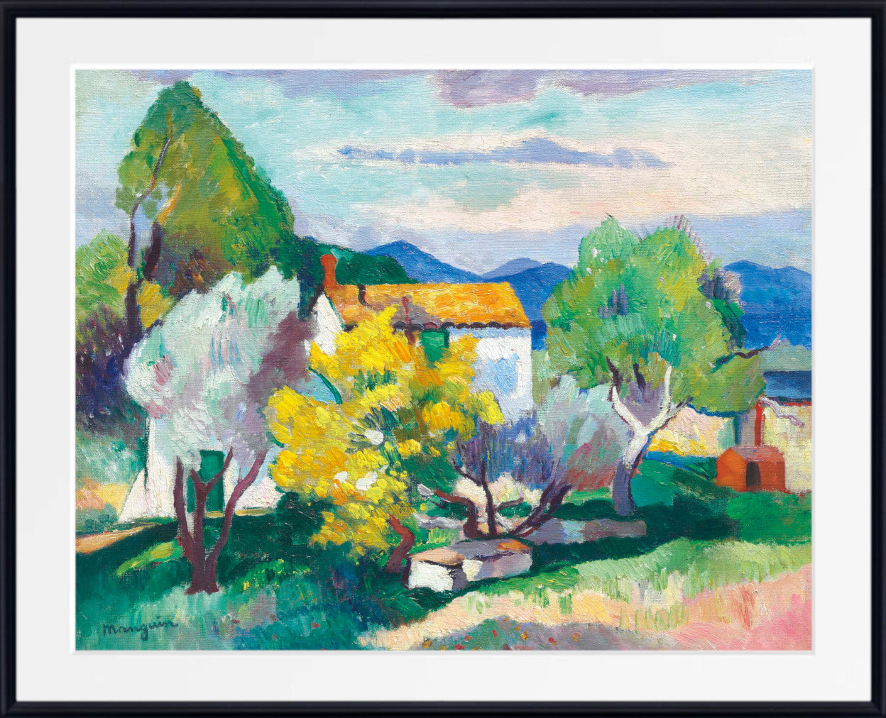 Blooming Mimosas, Henri Manguin, Mimosas en fleurs