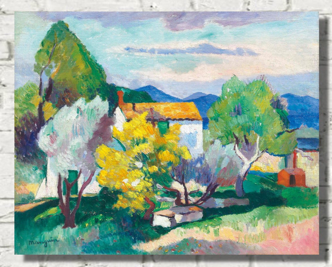 Blooming Mimosas, Henri Manguin, Mimosas en fleurs