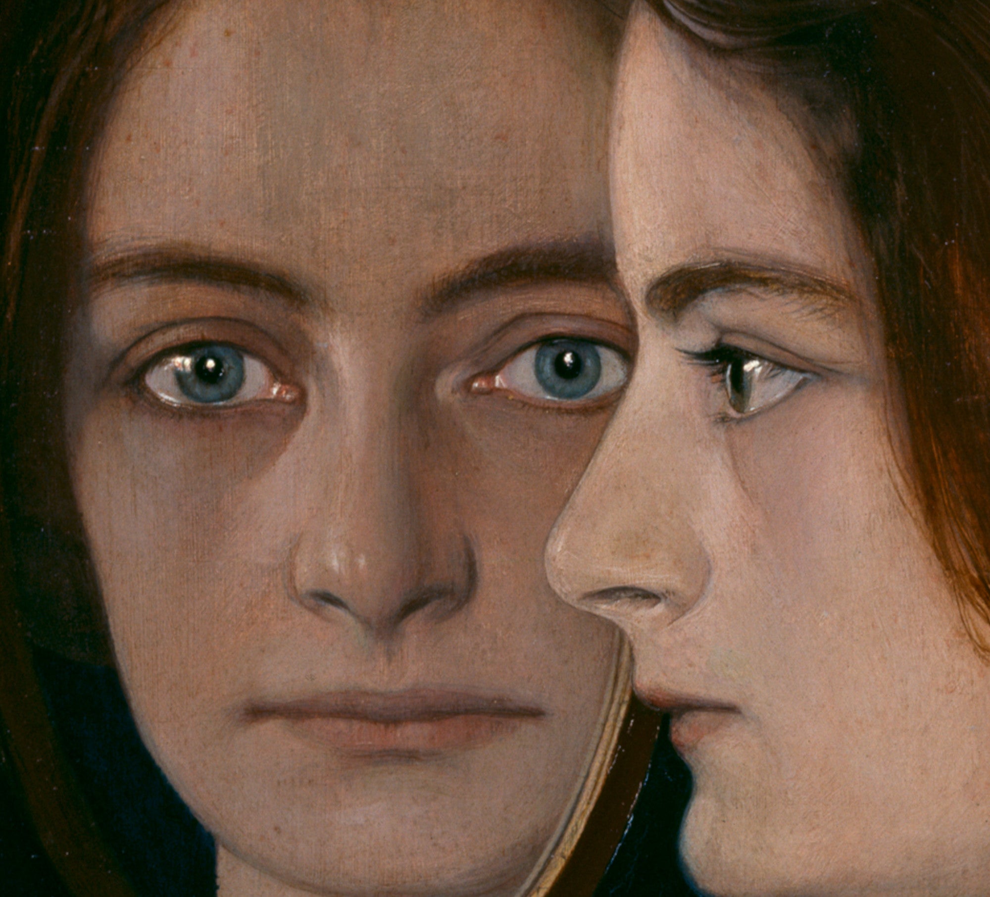 Oskar Zwintcher Fine Art Print, Mirror Portrait of the Artists Wife