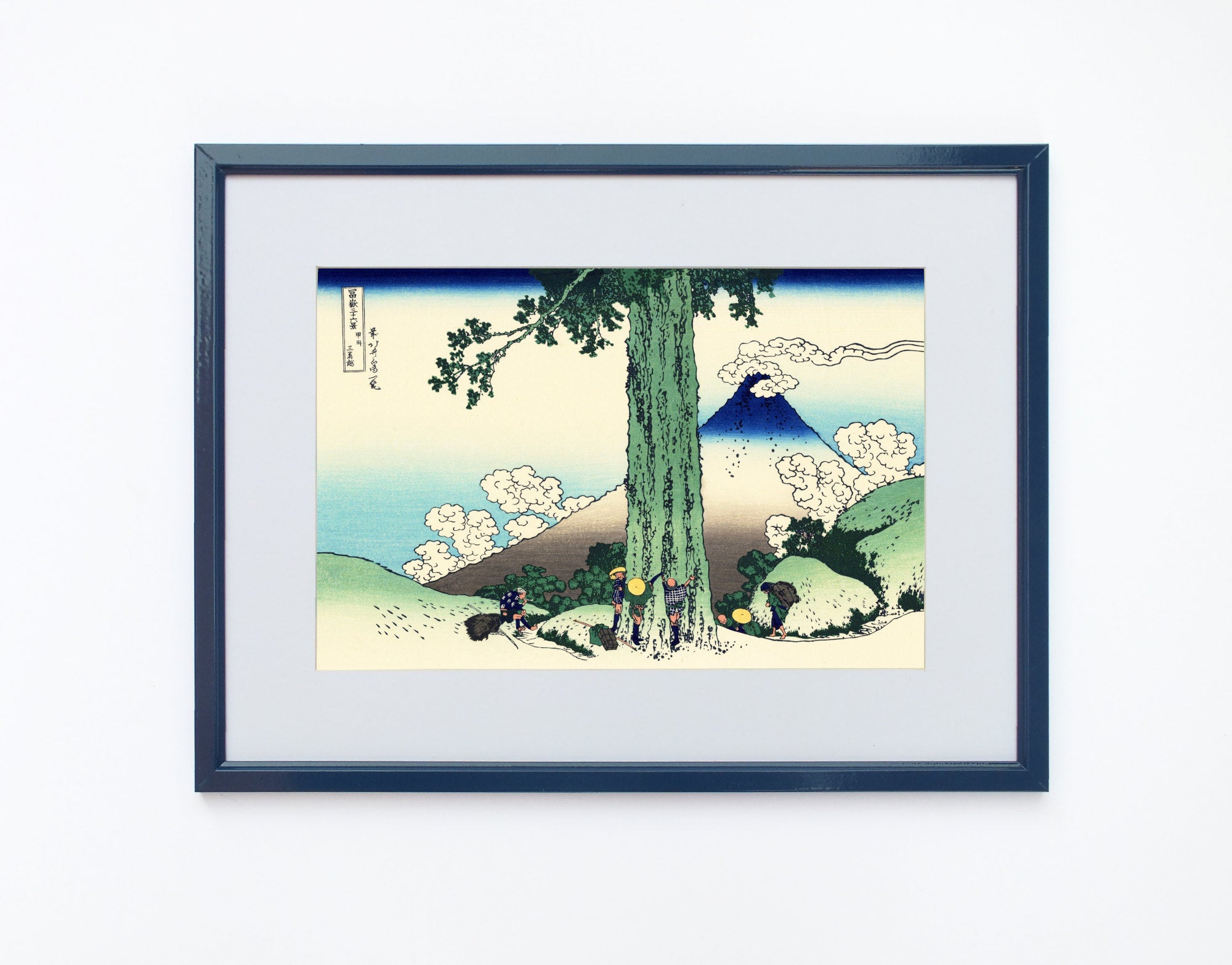 36 Views of Mount Fuji, Mishima Pass in Kai Province, Katsushika Hokusai, Japanese Print