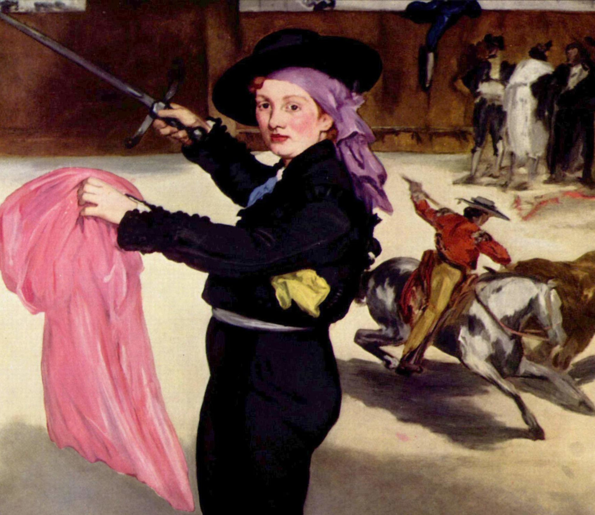 Édouard Manet, French Impressionist Fine Art Print : Mlle Victorine Meurent in the Costume of an Espada