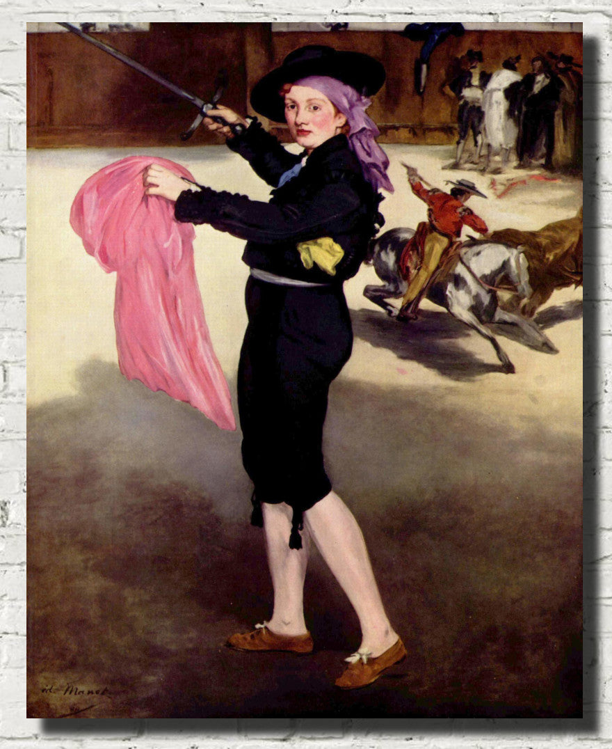Édouard Manet, French Impressionist Fine Art Print : Mlle Victorine Meurent in the Costume of an Espada