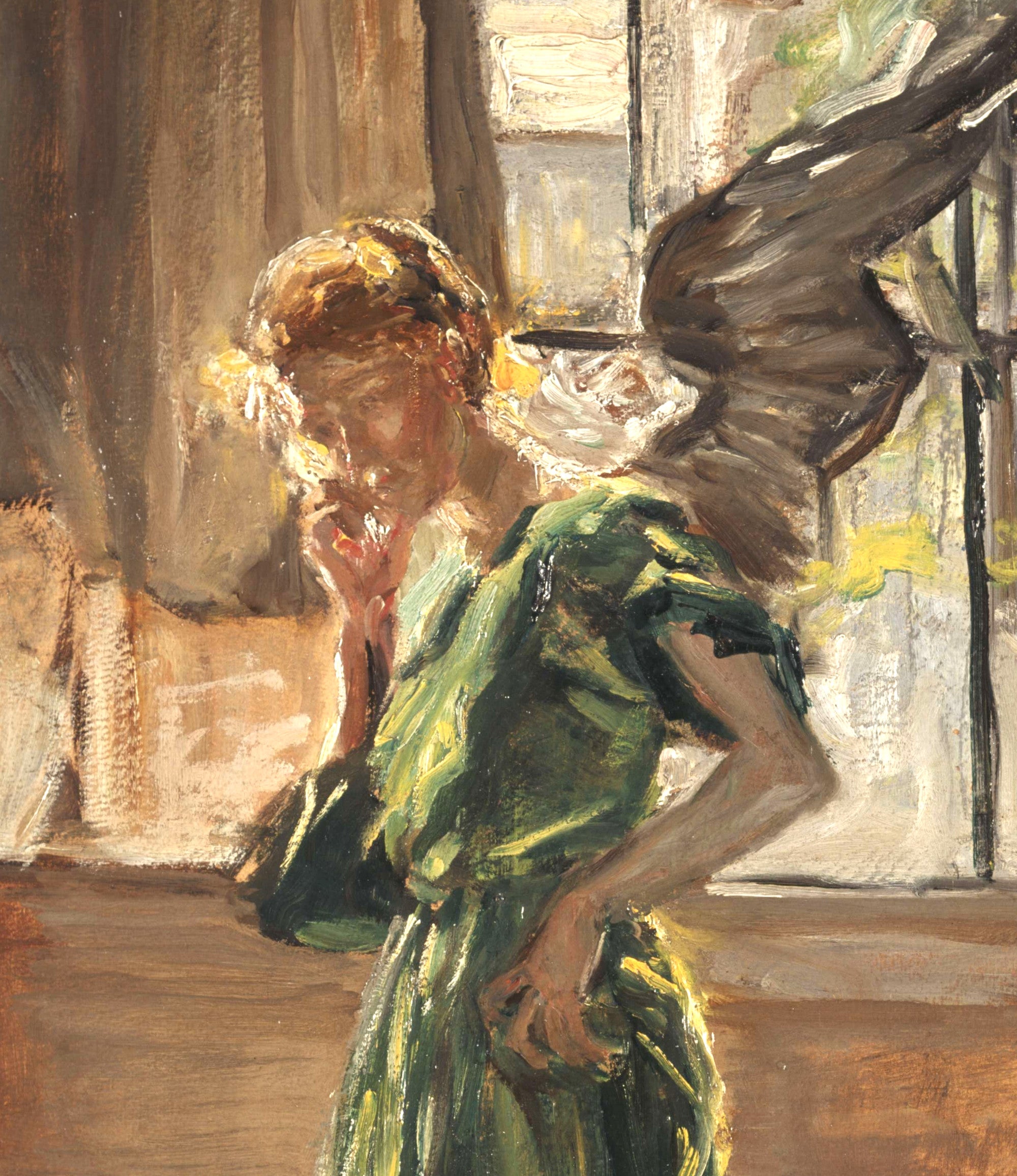 Fritz von Uhde Fine Art Print : Modellpause