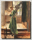 Fritz von Uhde Fine Art Print : Modellpause