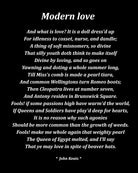 Modern Love Poem by John Keats, Typography Print