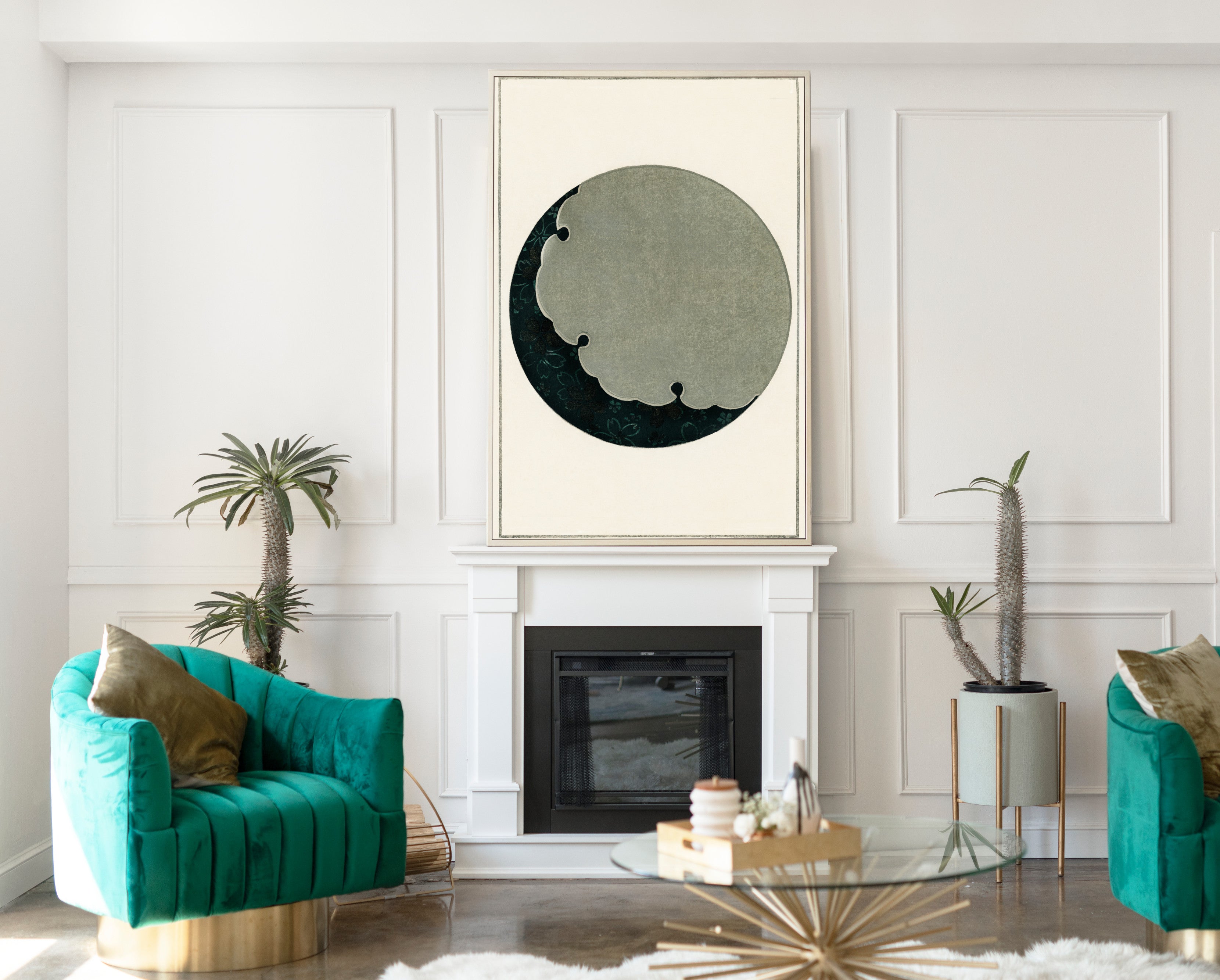 Full Moon, Japanese illustration, Watanabe Shōtei Print