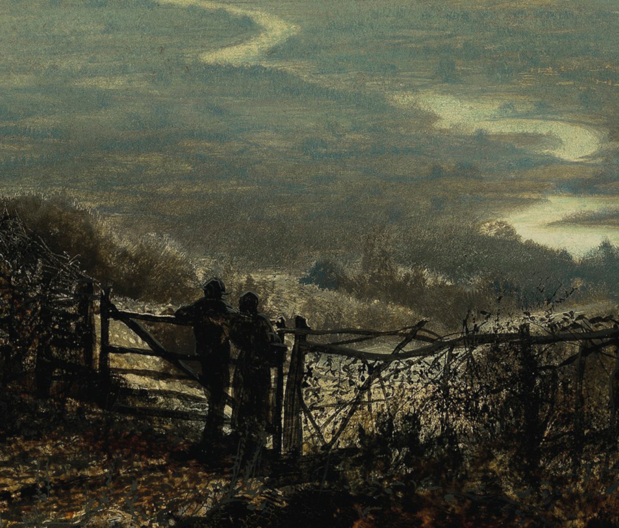 John Atkinson Grimshaw Fine Art Print: Moonlight Wharfdale