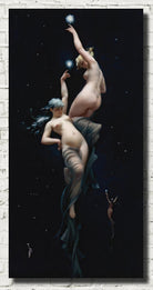 Moonlit beauties, Luis Ricardo Falero Fine Art Print