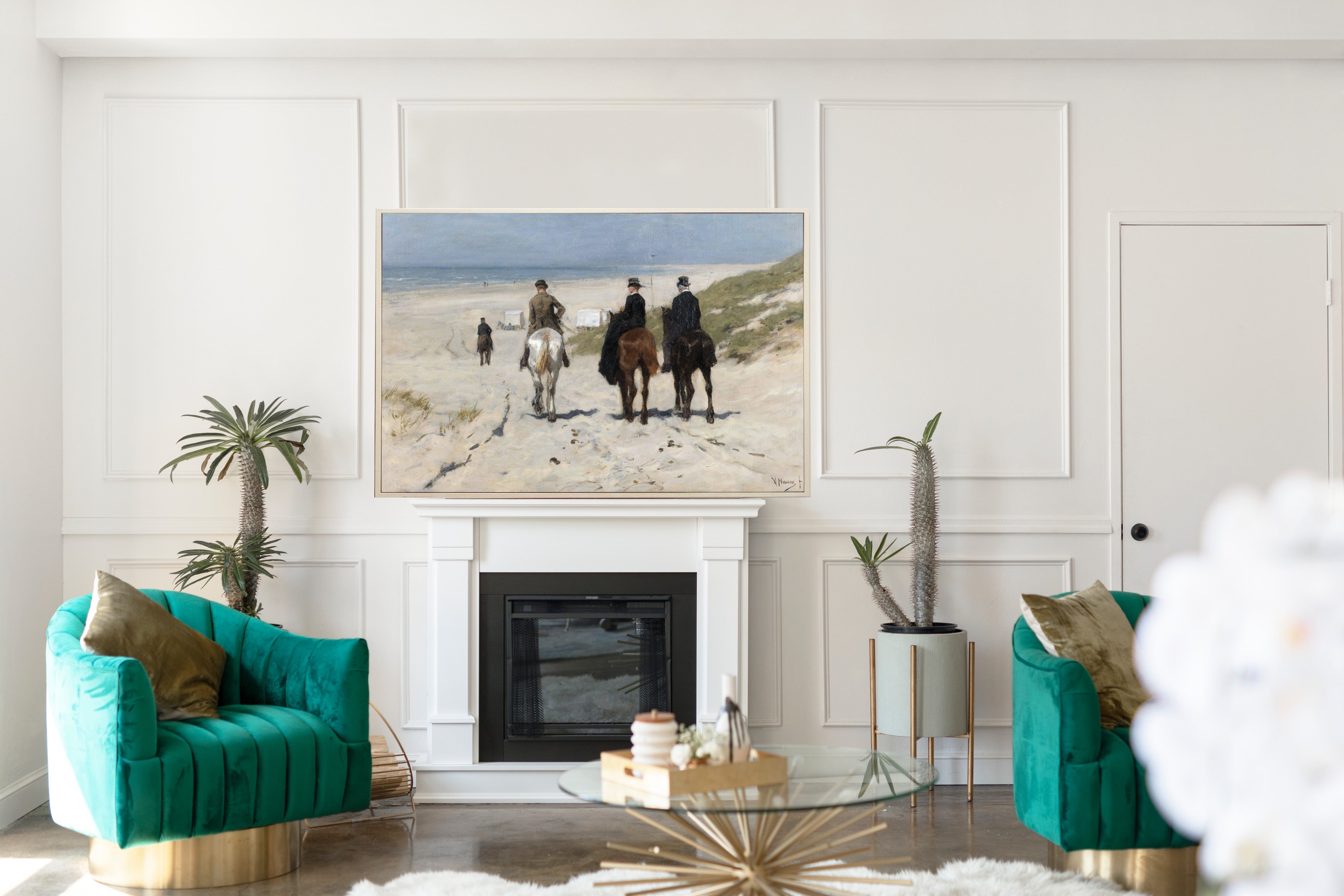Morning Ride along the Beach, Anton Mauve Fine Art Print