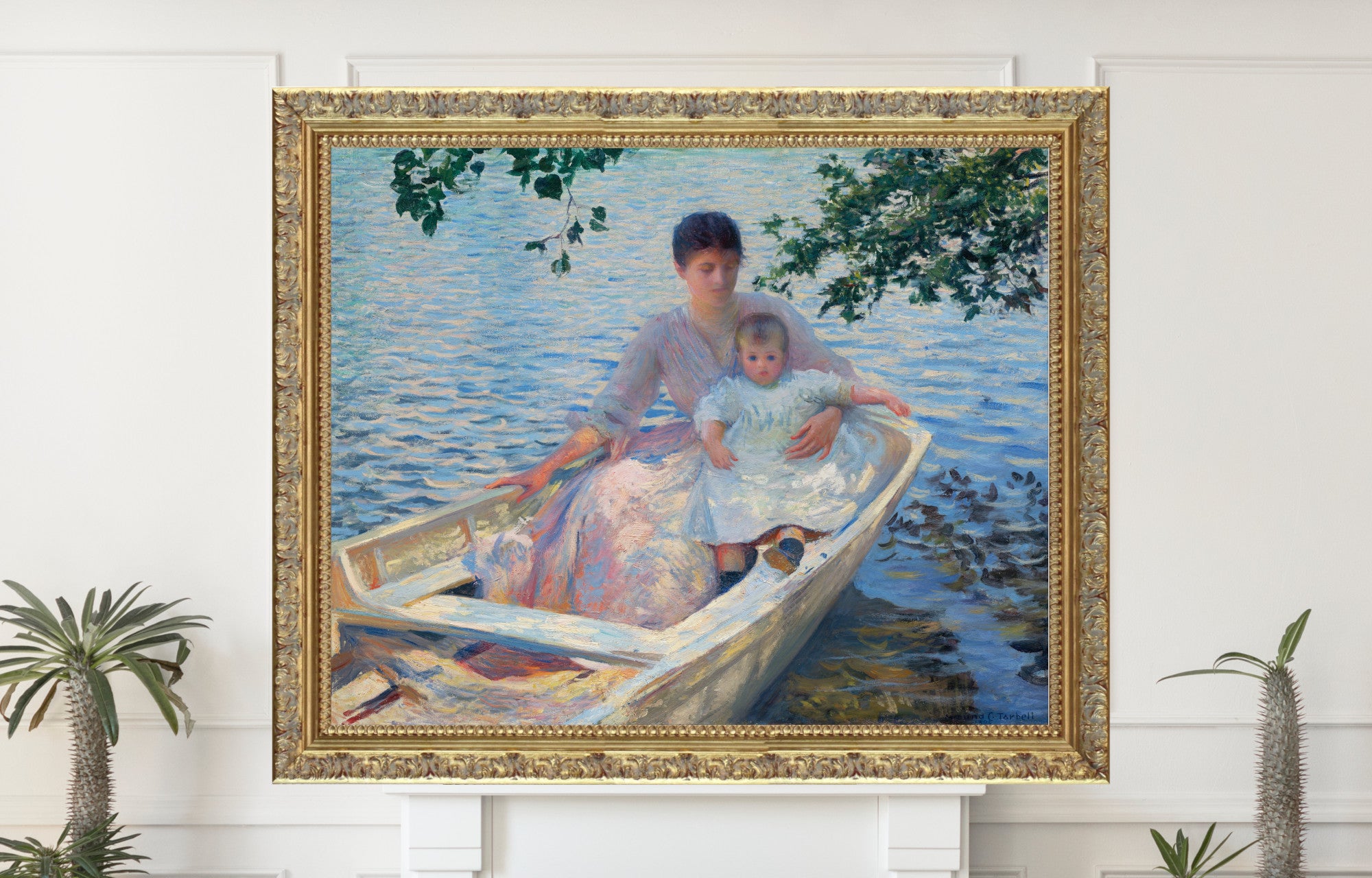Mother and Child in a Boat (1892), Edmund C. Tarbell