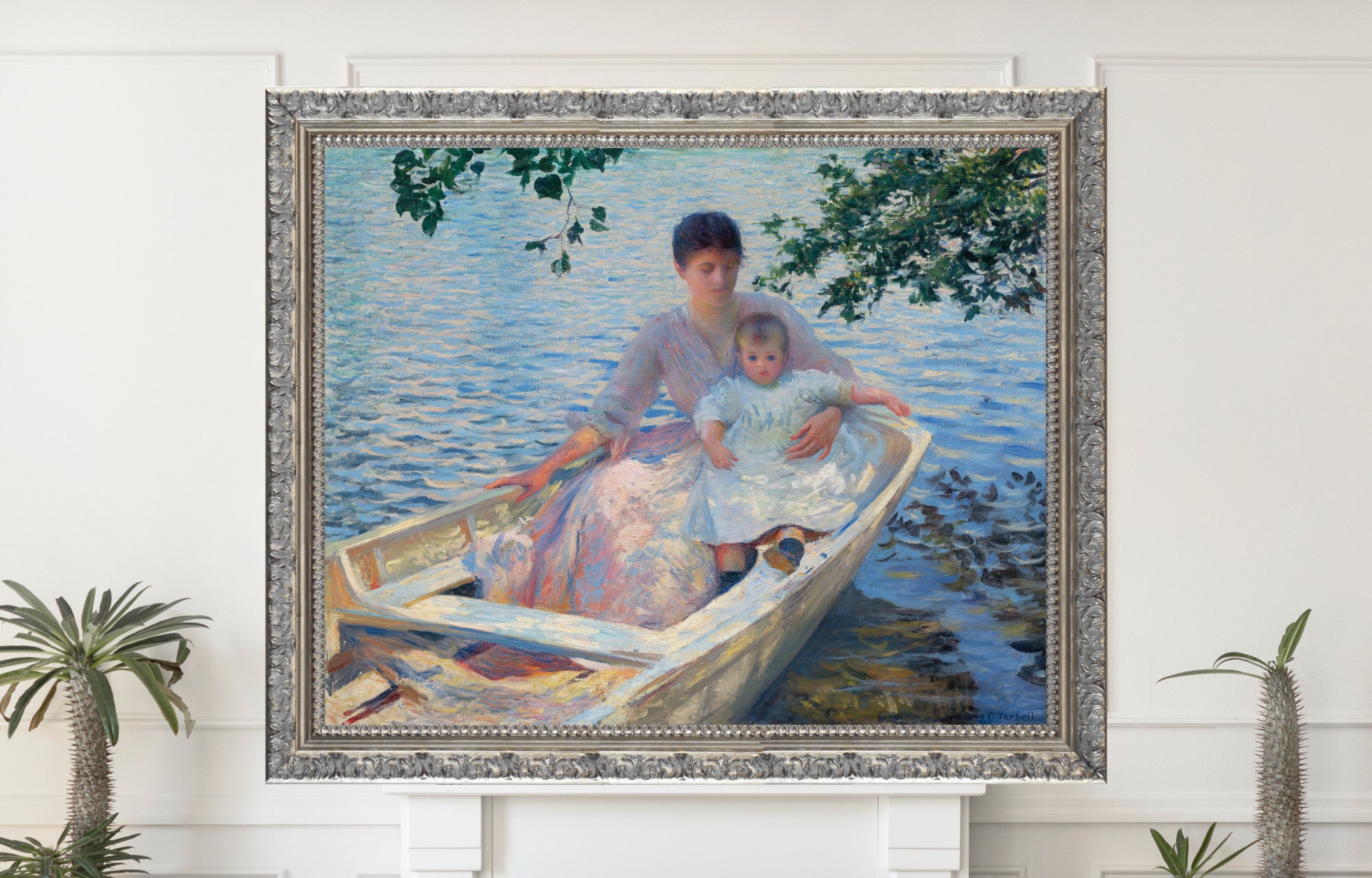 Mother and Child in a Boat (1892), Edmund C. Tarbell