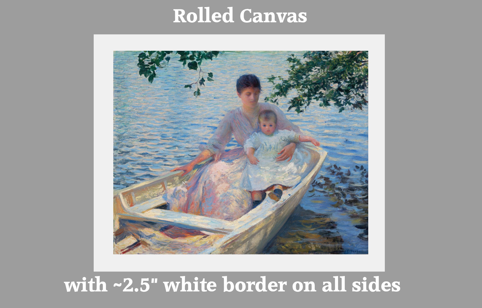 Mother and Child in a Boat (1892), Edmund C. Tarbell
