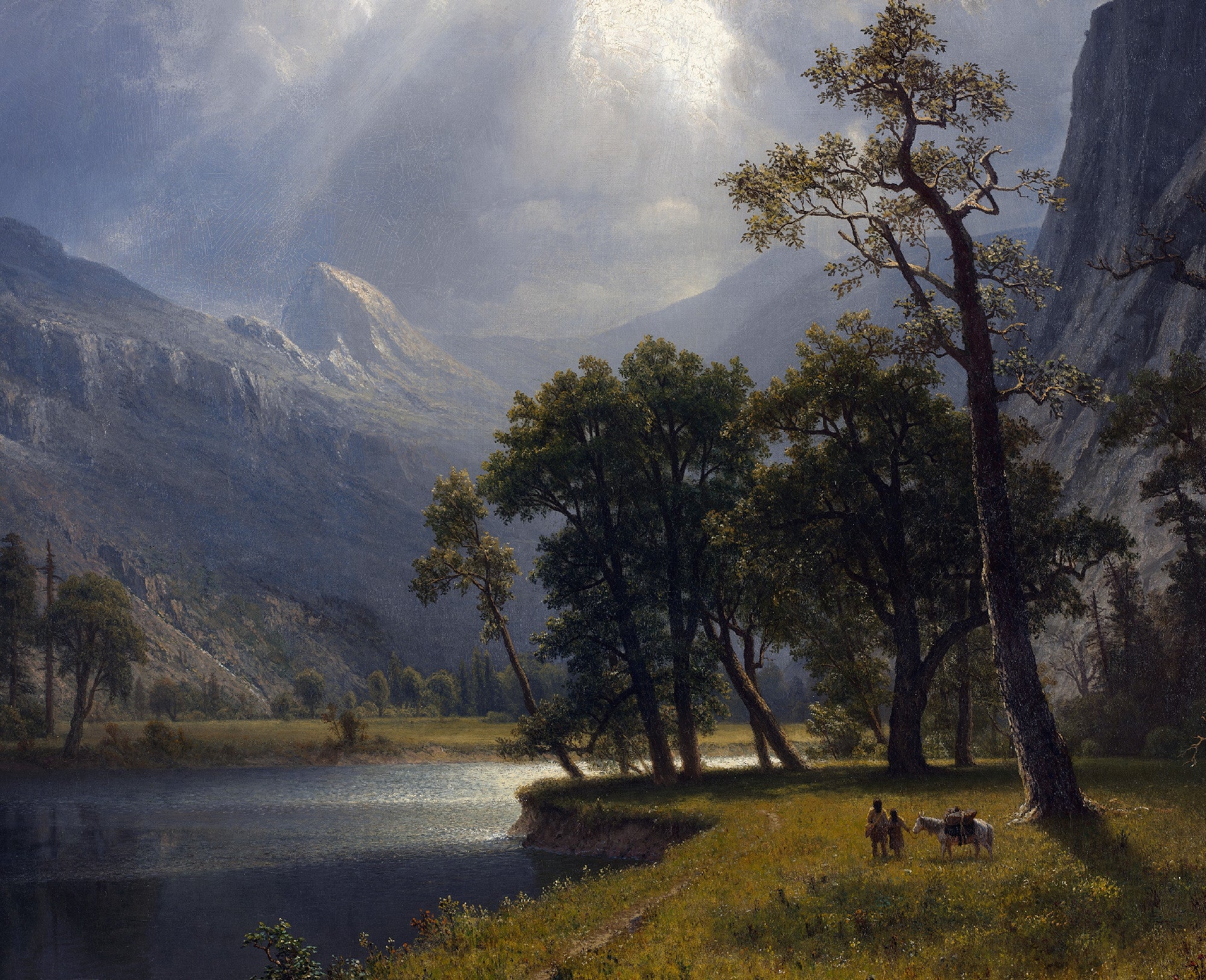 Mount Starr King, Yosemite, Albert Bierstadt, Landscape Print