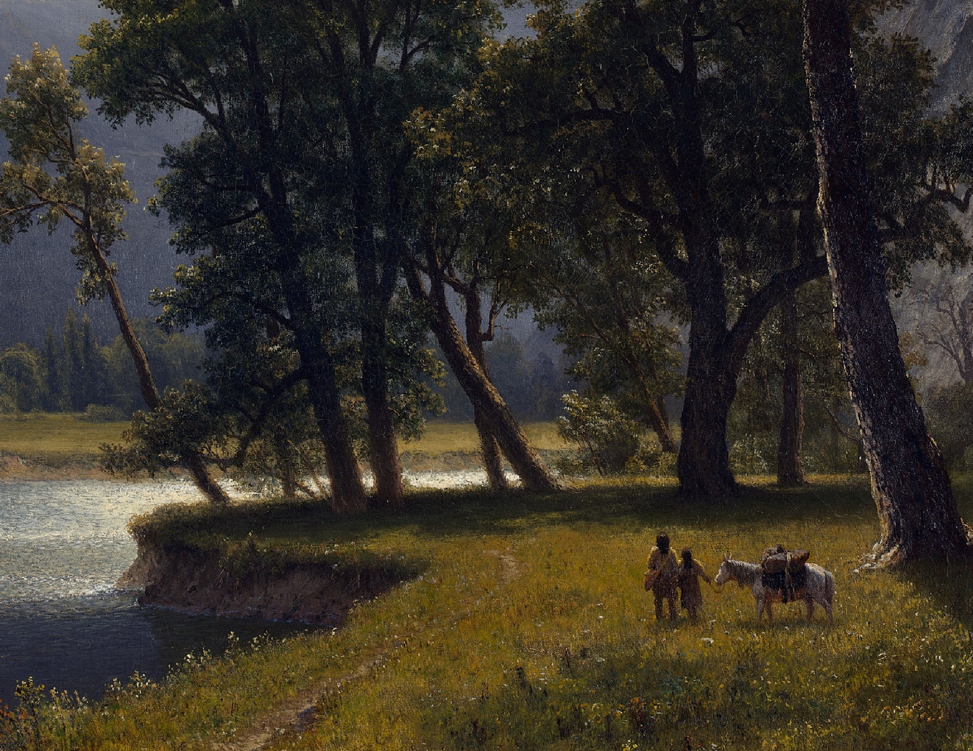 Mount Starr King, Yosemite, Albert Bierstadt, Landscape Print