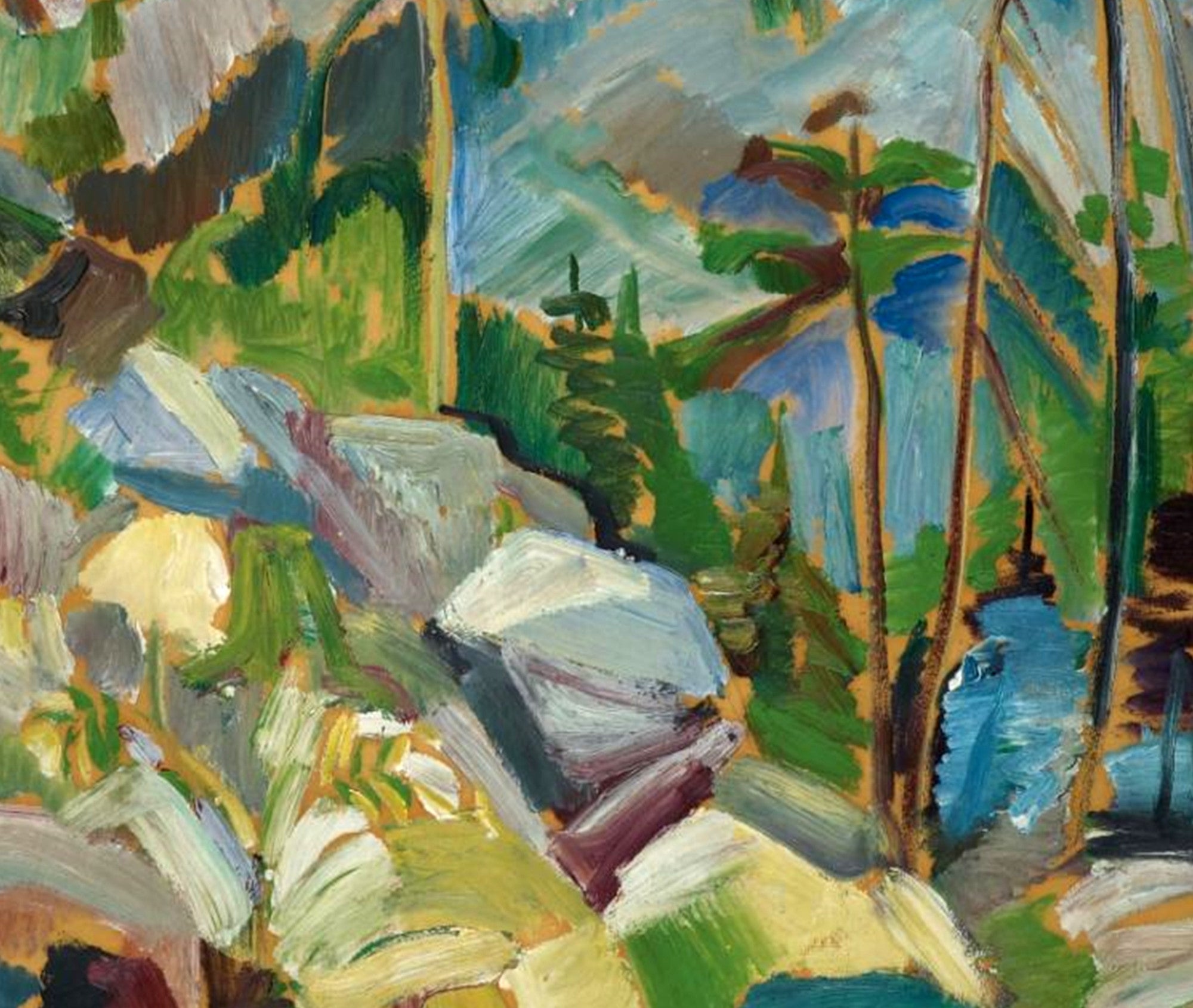 Mountain Landscape, Oskar Moll