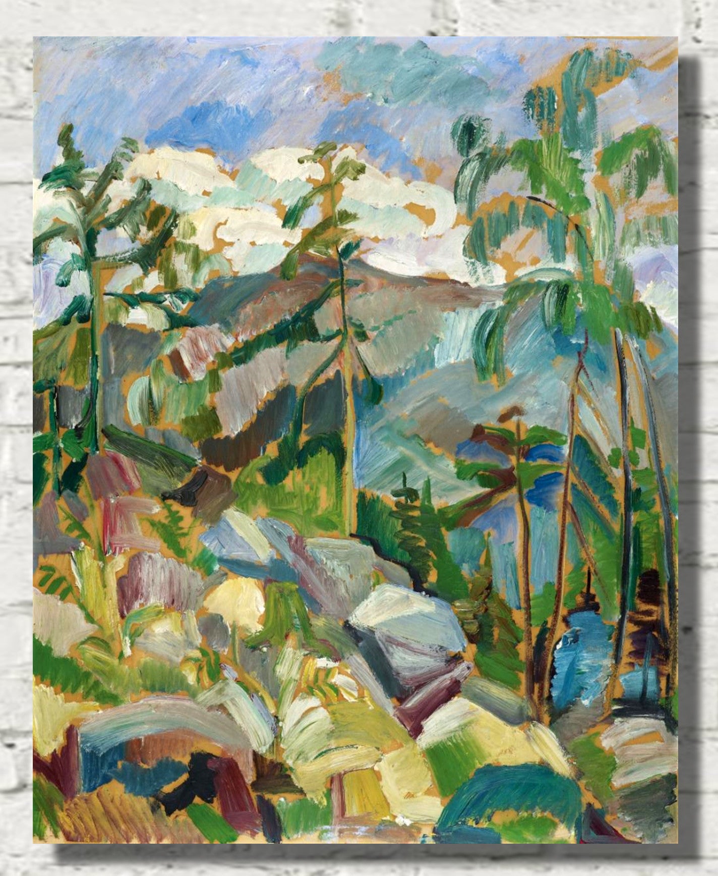 Mountain Landscape, Oskar Moll