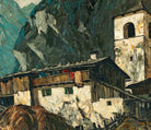 Mountain church and farm, Oskar Mulley Fine Art Print