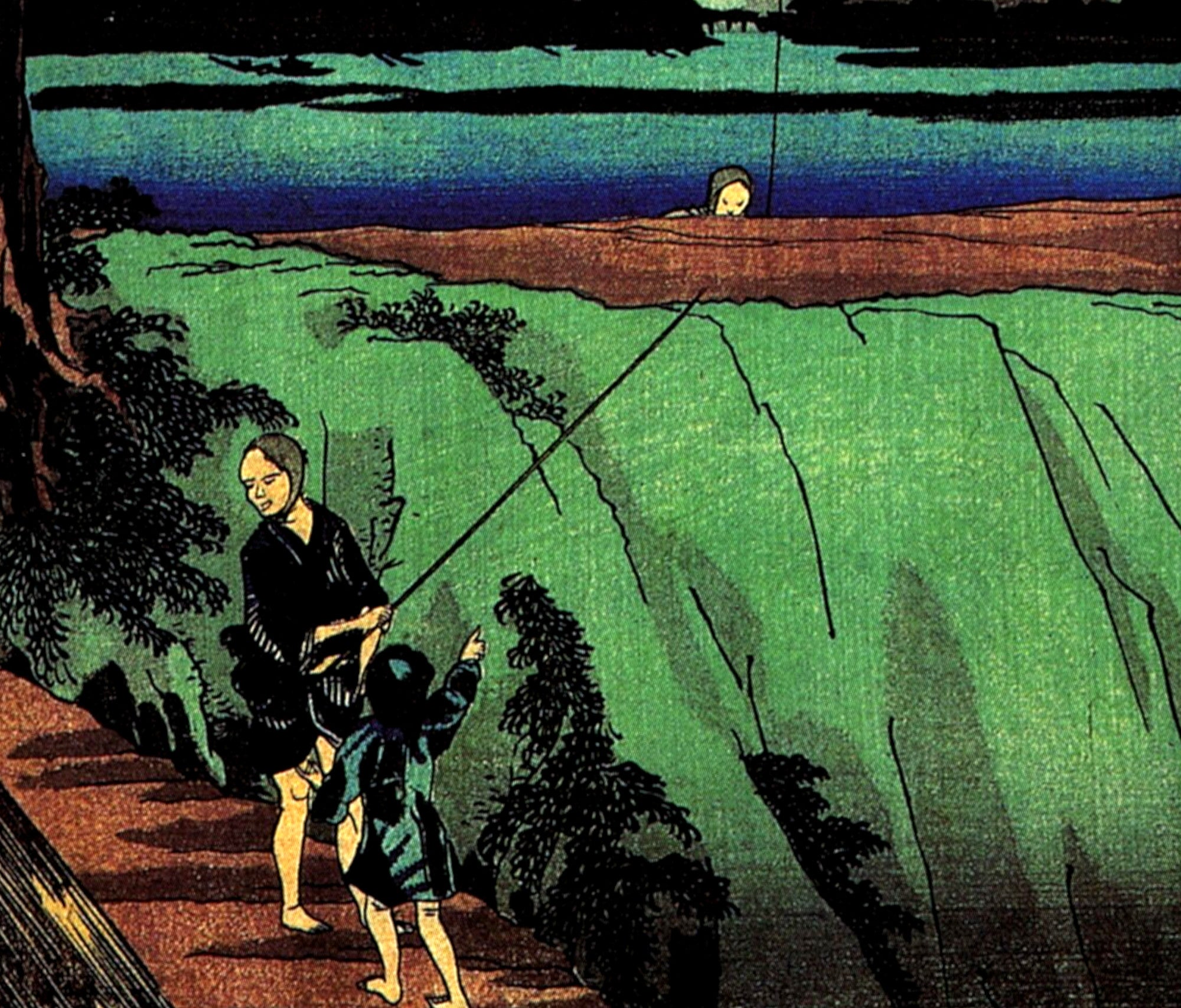 Utagawa Kuniyoshi, Japanese Fine Art Print, Mt fuji from Sumida