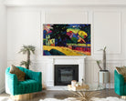 Murnau - Bavarian landscape with a green house, Wassily Kandinsky Abstract Fine Art Print