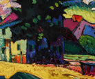 Murnau - Bavarian landscape with a green house, Wassily Kandinsky Abstract Fine Art Print