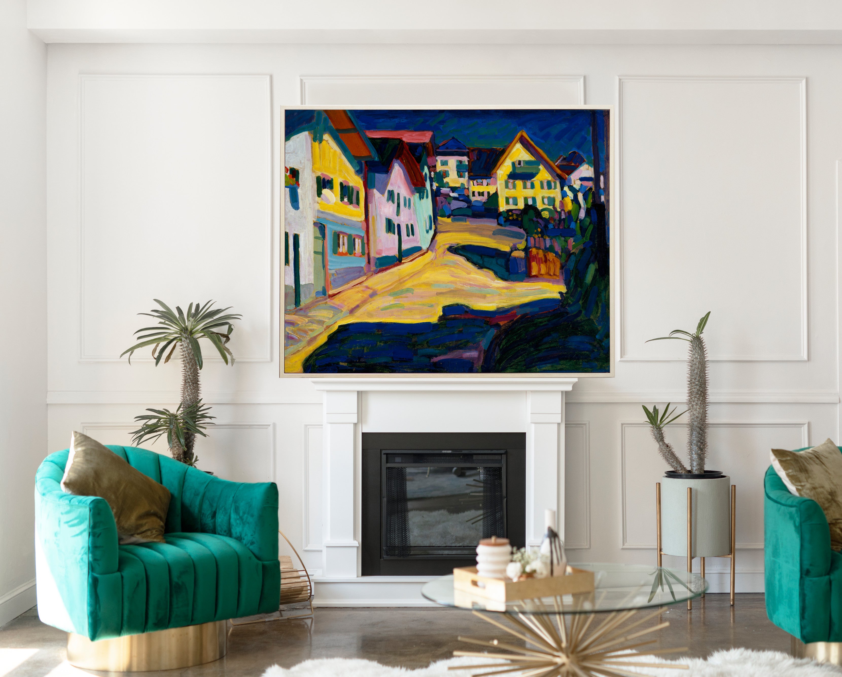Murnau Burggrabenstrasse 1, Wassily Kandinsky Abstract Fine Art Print