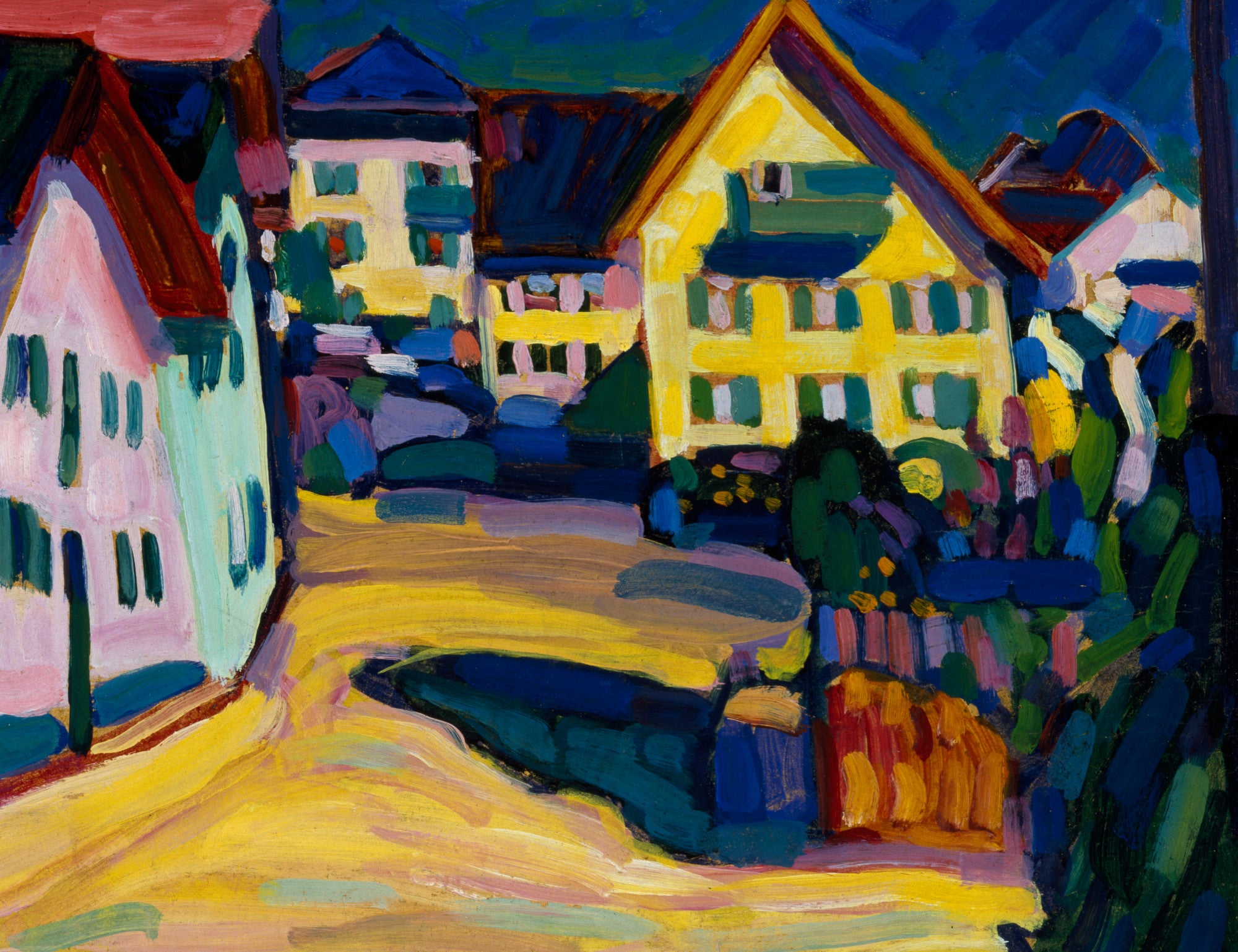 Murnau Burggrabenstrasse 1, Wassily Kandinsky Abstract Fine Art Print