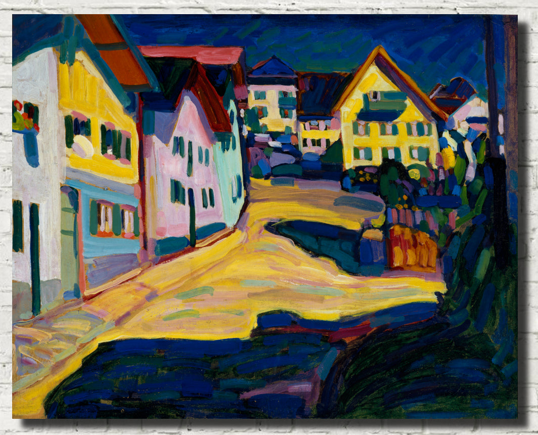 Murnau Burggrabenstrasse 1, Wassily Kandinsky Abstract Fine Art Print