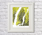 Manhattan New York City Street Map Print Modern Art Poster