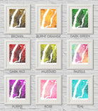 Manhattan New York City Street Map Print Modern Art Poster