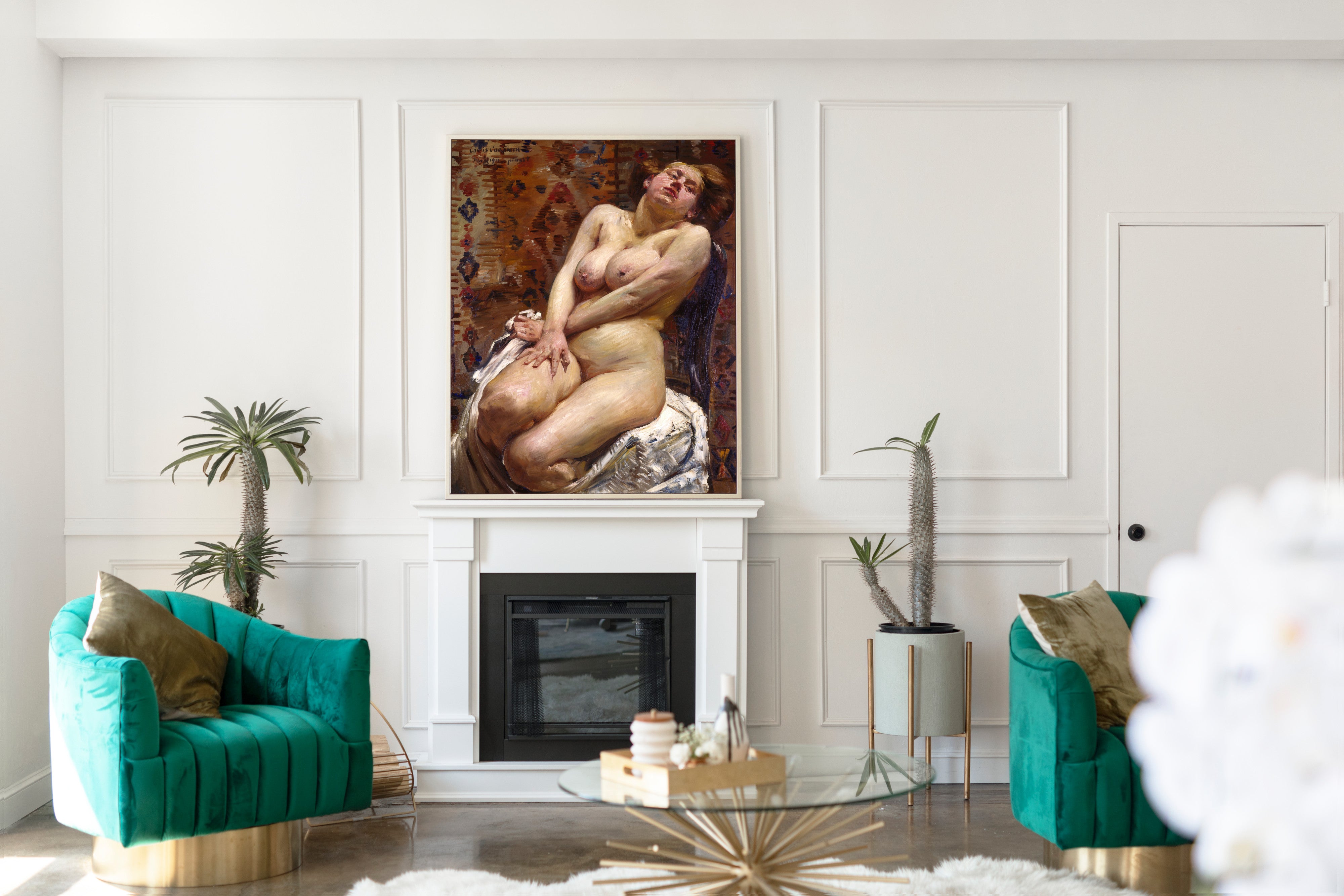 Nana, Female Nude, Lovis Corinth Fine Art Print