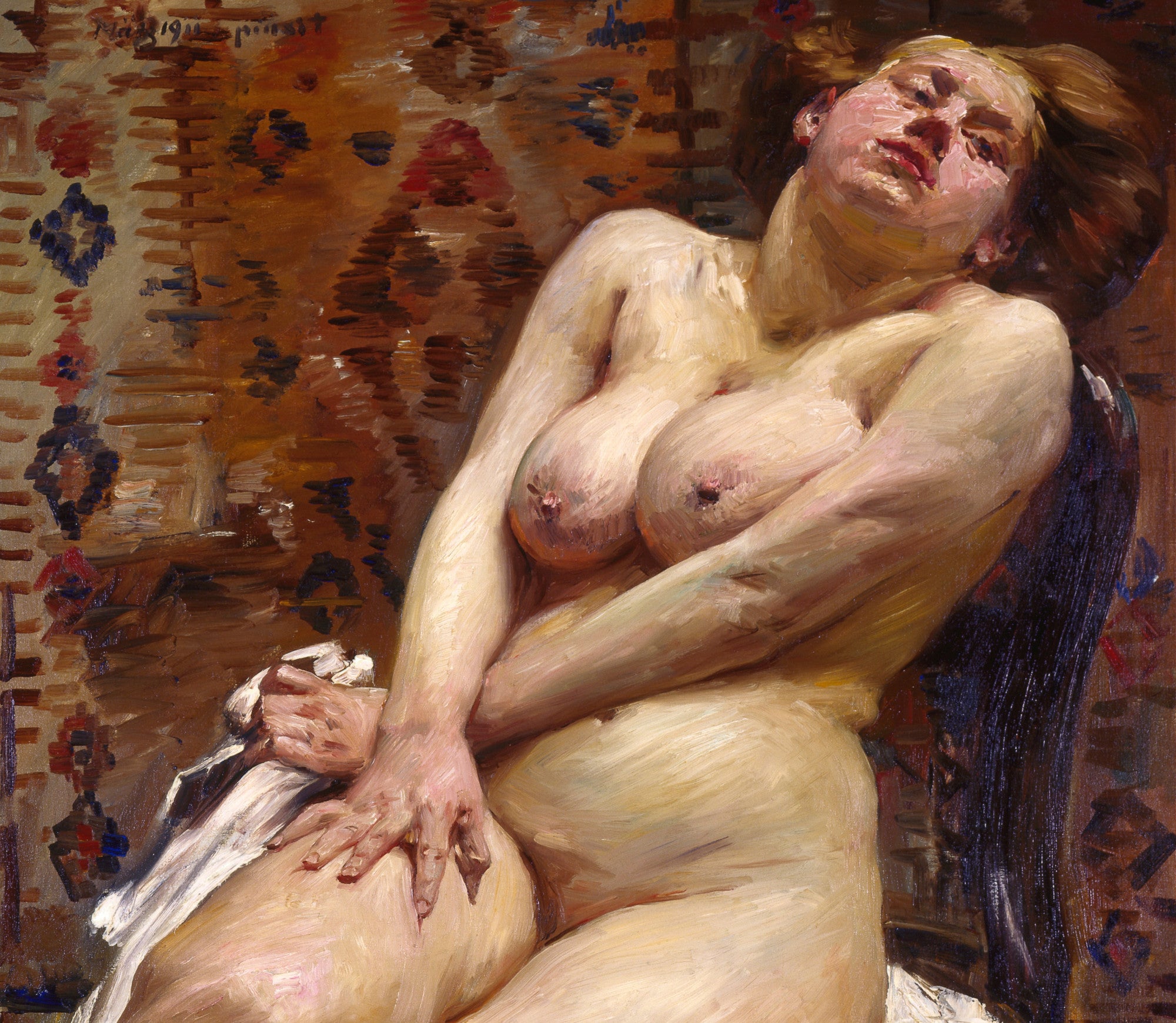 Nana, Female Nude, Lovis Corinth Fine Art Print