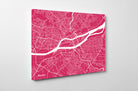 Nantes City Street Map Print Feature Wall Art Poster