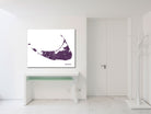 Nantucket City Street Map Print Feature Wall Art Poster