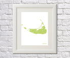 Nantucket City Street Map Print Feature Wall Art Poster