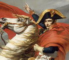 Napoleon Crossing the Alps, First Versailles version, Jacques-Louis David Fine Art Print