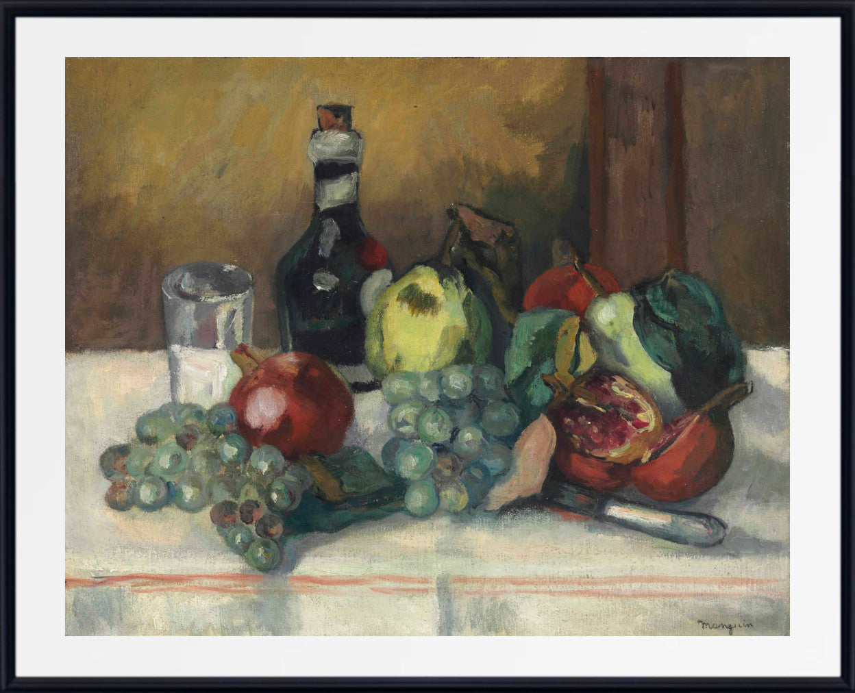 Still life, Henri Manguin, Nature morte, coings, grenades et raisins