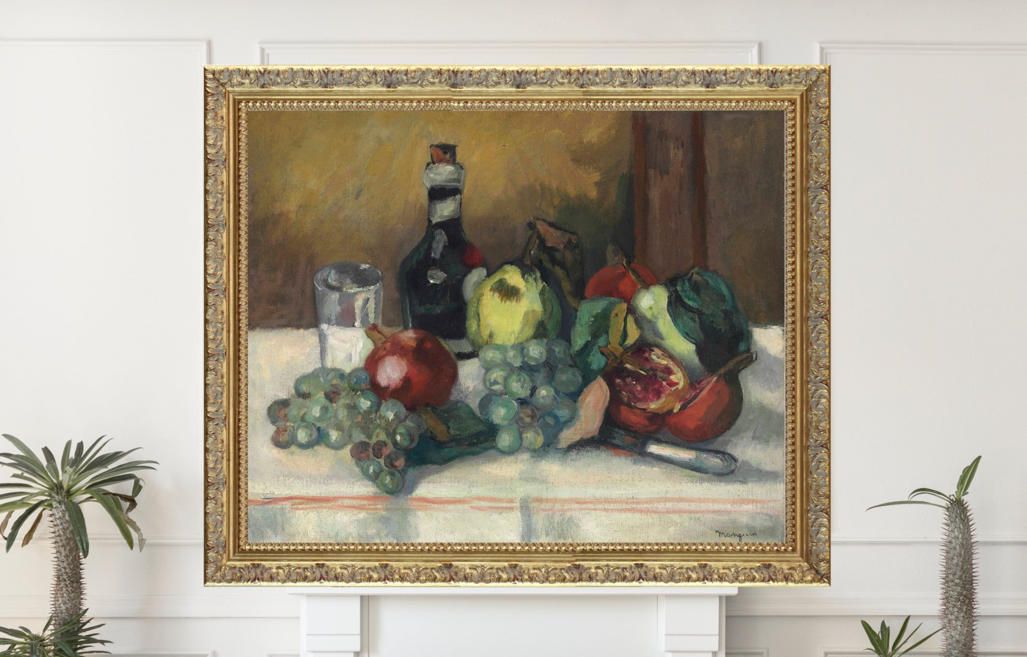 Still life, Henri Manguin, Nature morte, coings, grenades et raisins