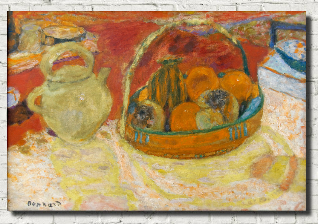 Pierre Bonnard Fine Art Print, Yellow and Red Still Life