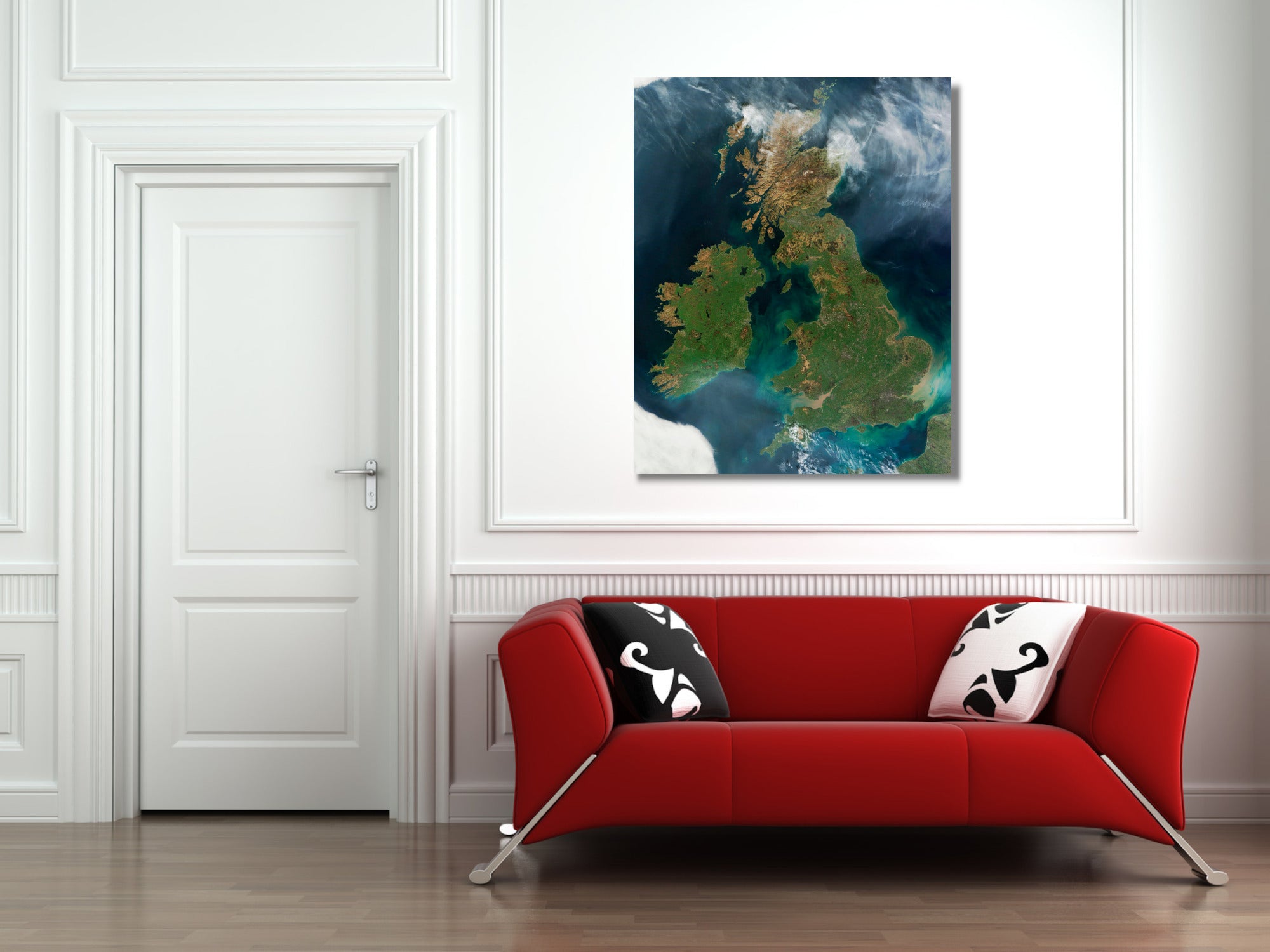 Photographic Art Print, United Kingdom from Space