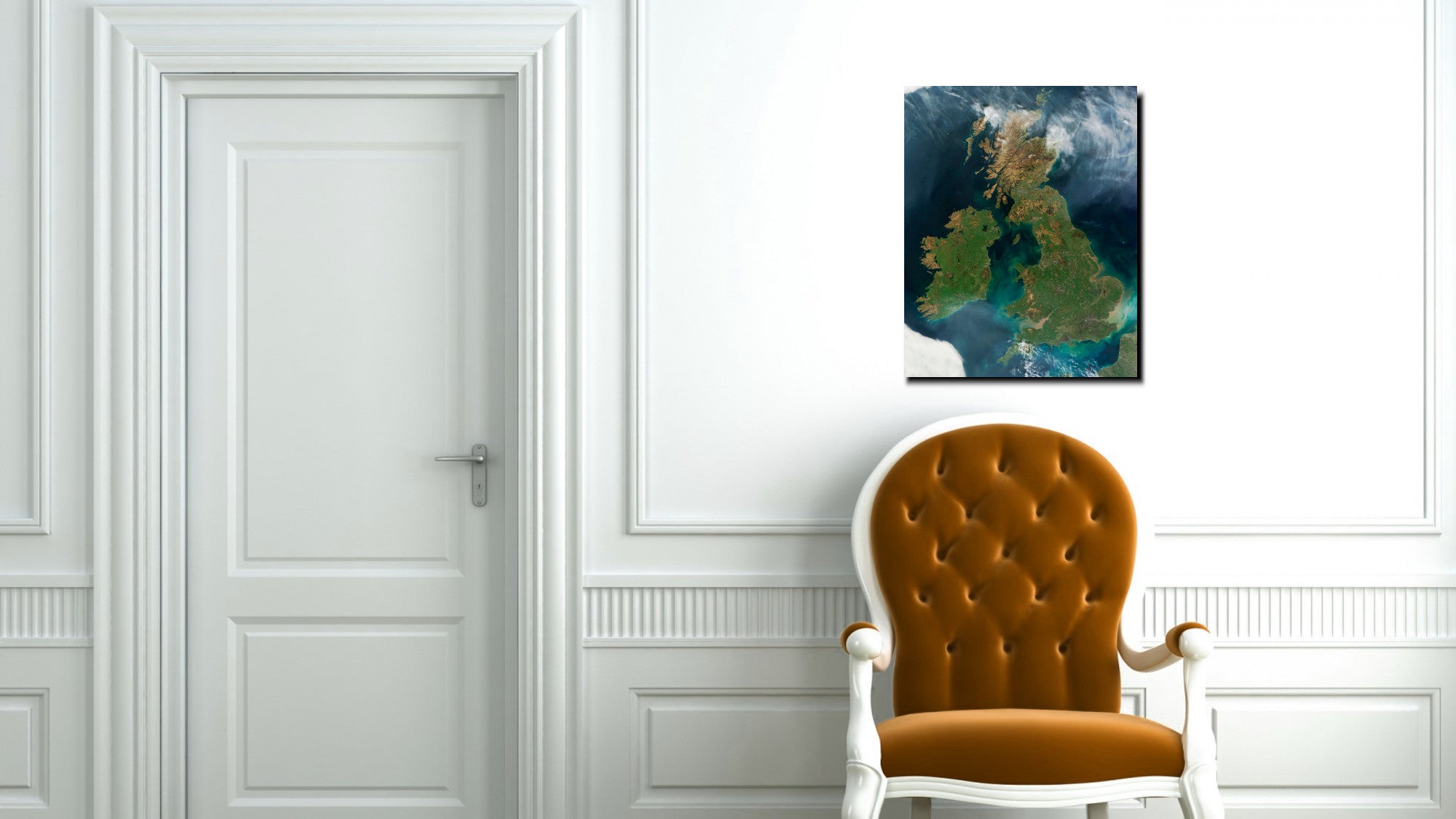 Photographic Art Print, United Kingdom from Space