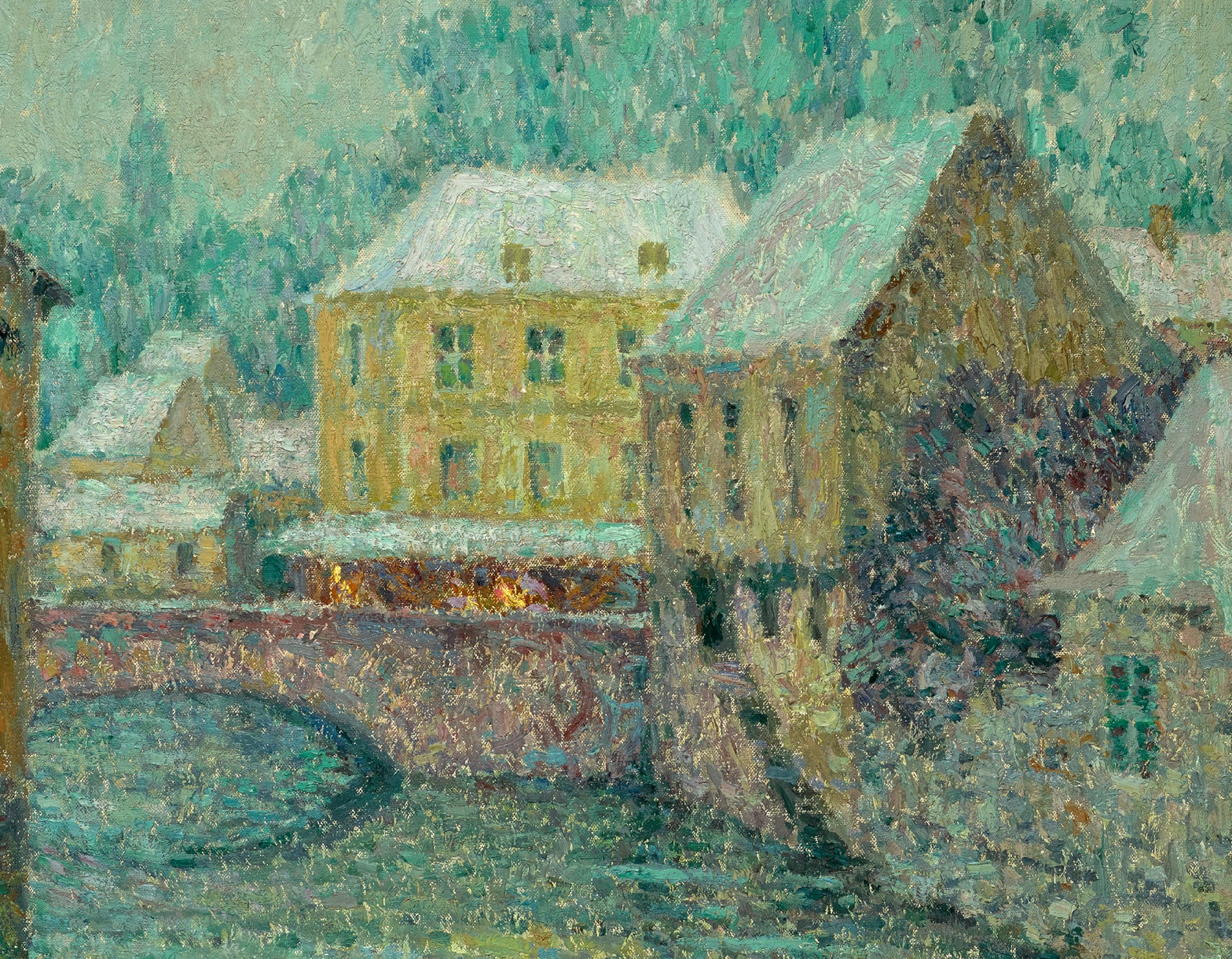 Henri Le Sidaner Fine Art Print, Neige